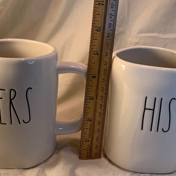 Set of 2 Rae Dunn by Magenta, HERS & HIS Coffee Tea Cocoa Mug, Previously Owned - Picture 5 of 10